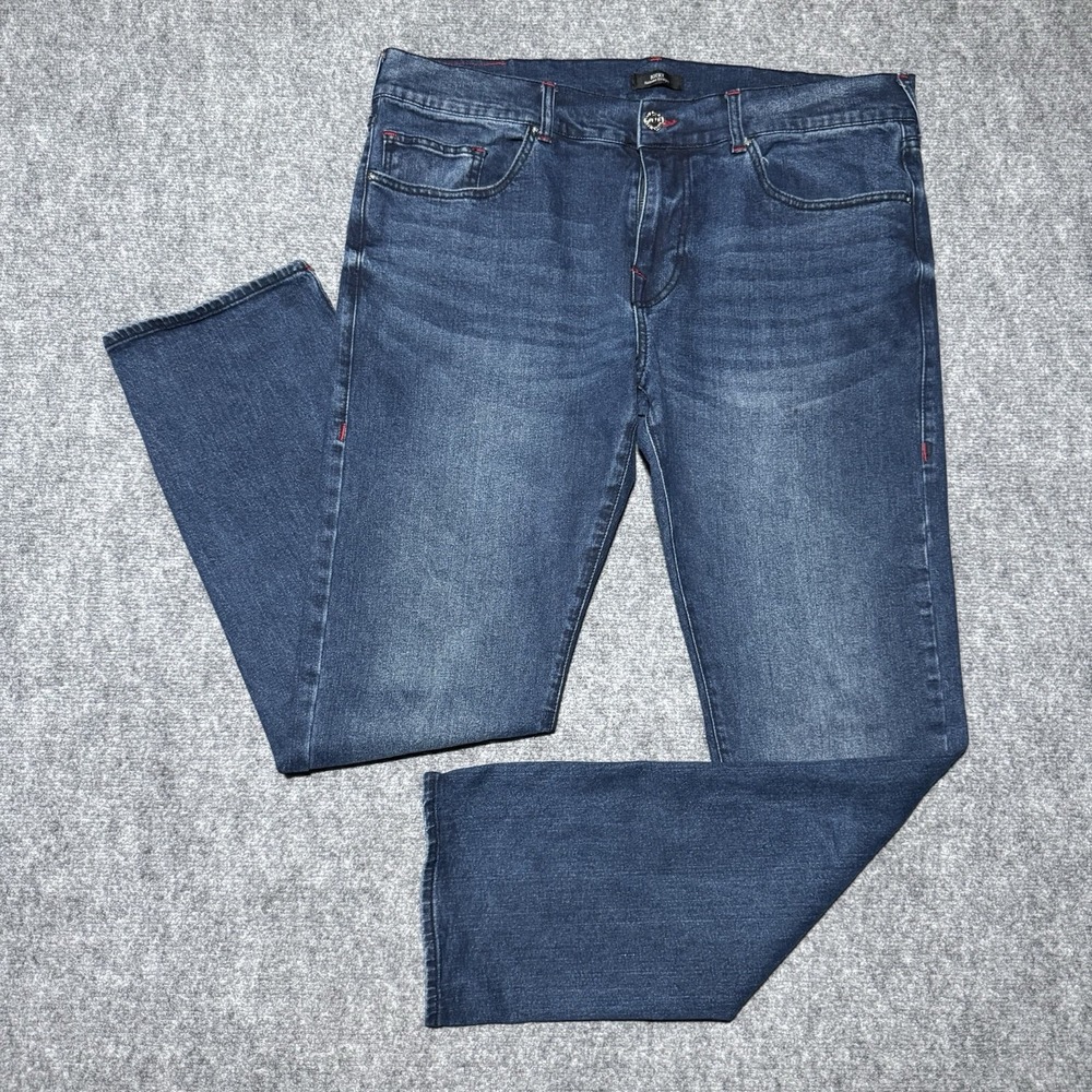 True‎ Religion Ricky Relaxed Straight Jeans Stretch Denim Men 40x33 Medium Wash